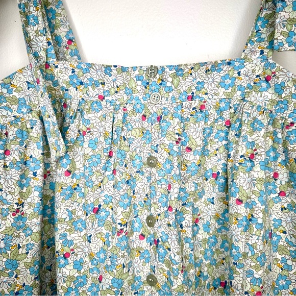 &merci Floral Tie-Strap Camisole Lined Top Light Blue Size Large - Picture 3 of 9